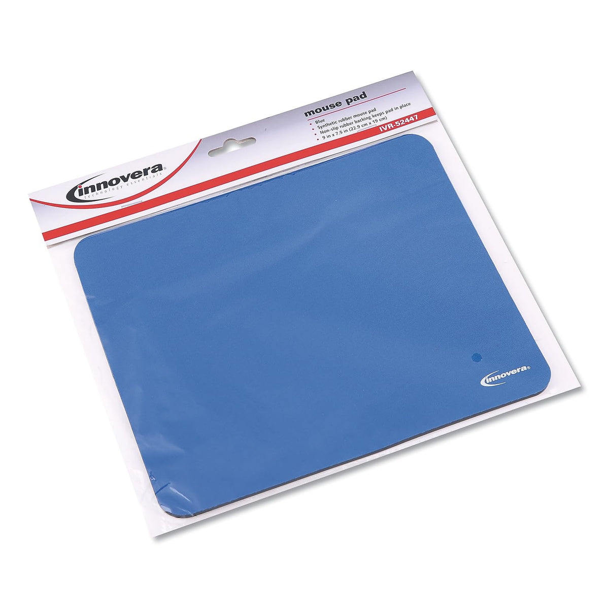 Innovera Natural Rubber Mouse Pad, Blue (IVR52447)