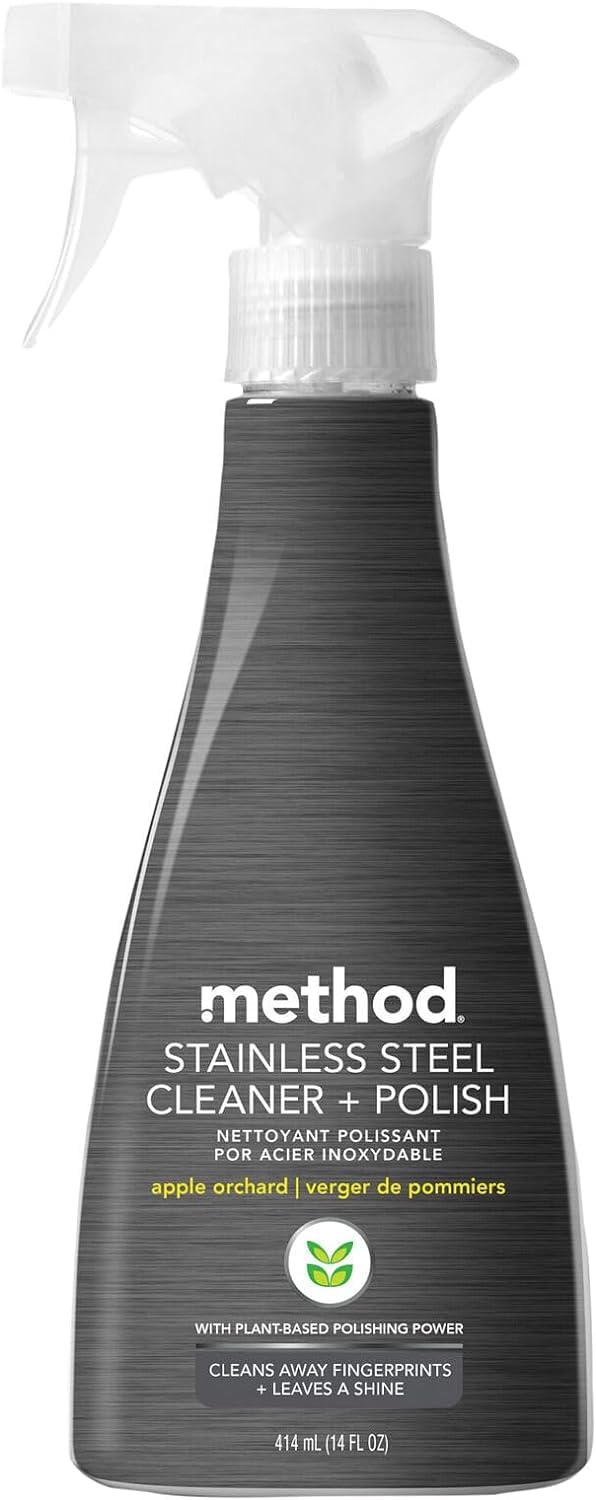 Method Stainless Steel Cleaner, Apple Orchard, 14 OZ (Pack of 6)