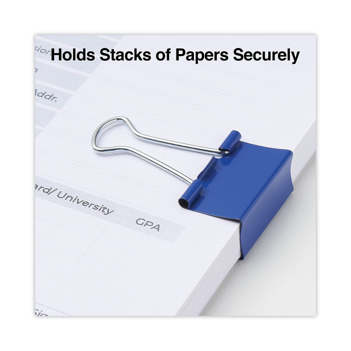Universal UNV31029 Binder Clips with Storage Tub - Medium, Assorted (24/Pack)