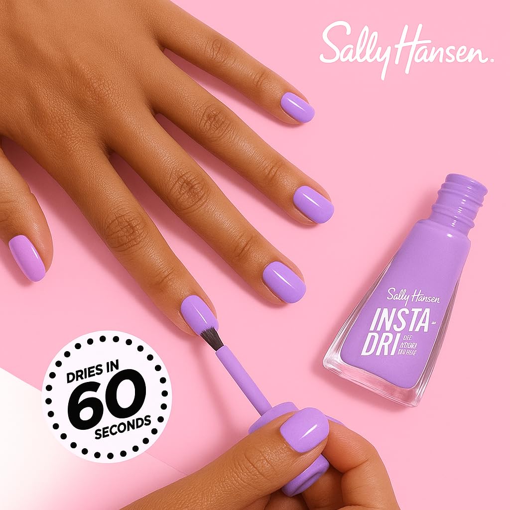 Sally Hansen Insta-Dri®, Grape Shifter, Quick Dry, Long Lasting, Streak-Free Shine, Purple Nail Polish