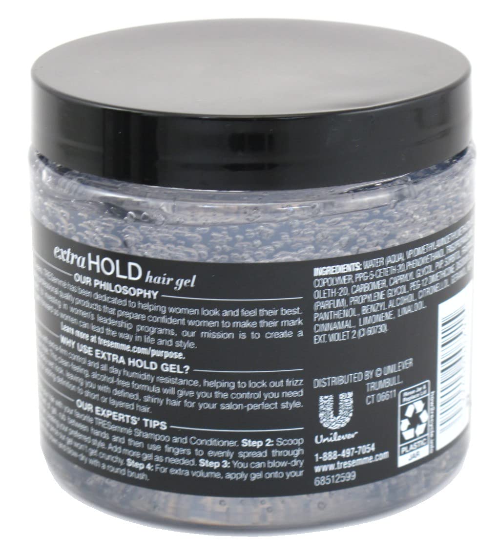 TRESemmé Hair Gel Extra Hold #4 Alcohol-Free 15 Ounce Jar