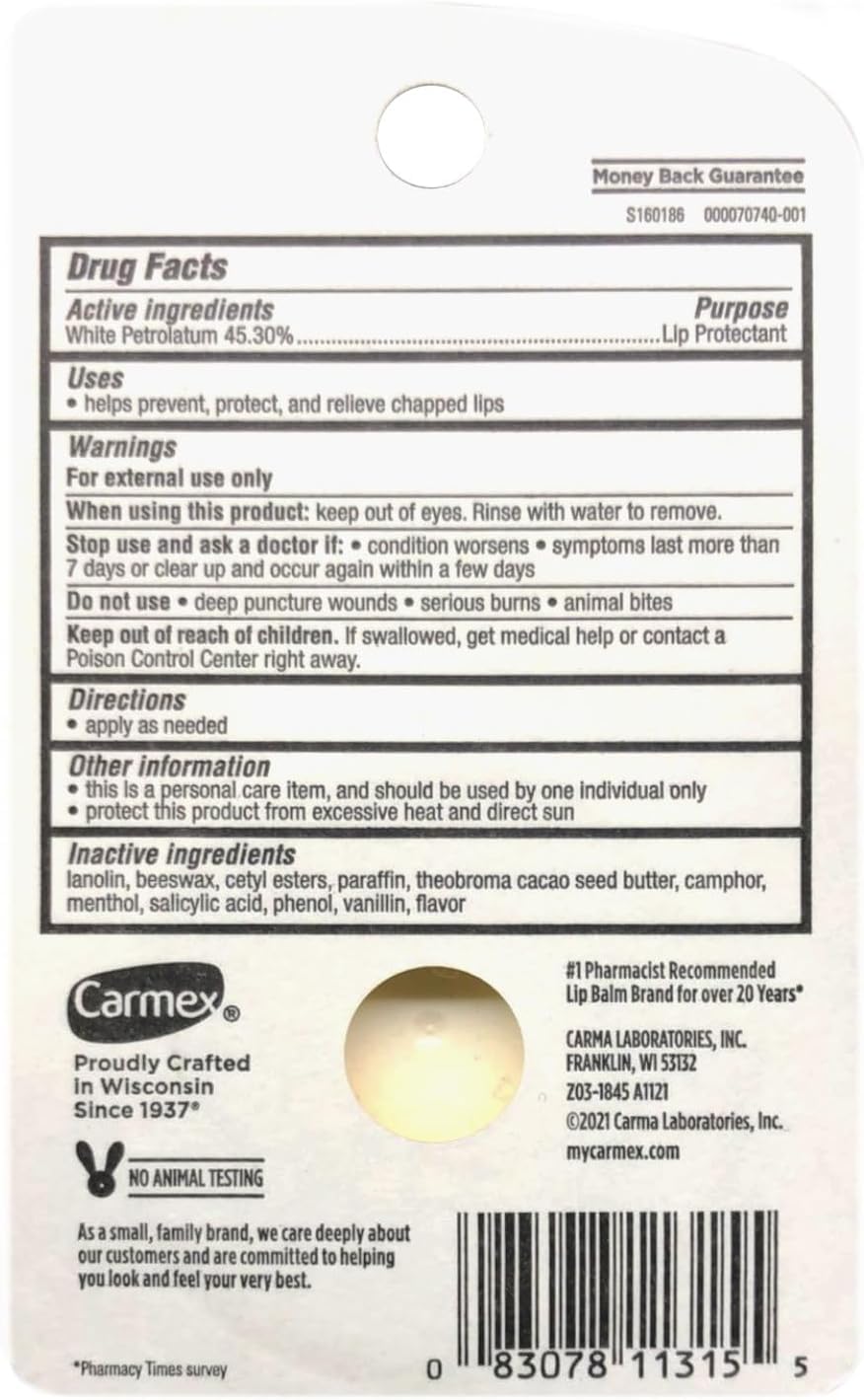 Carmex Lip Balm Small