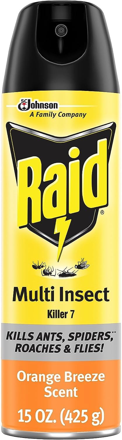 Raid Multi Insect Killer, Orange Breeze,15 Ounce (Pack of 3)