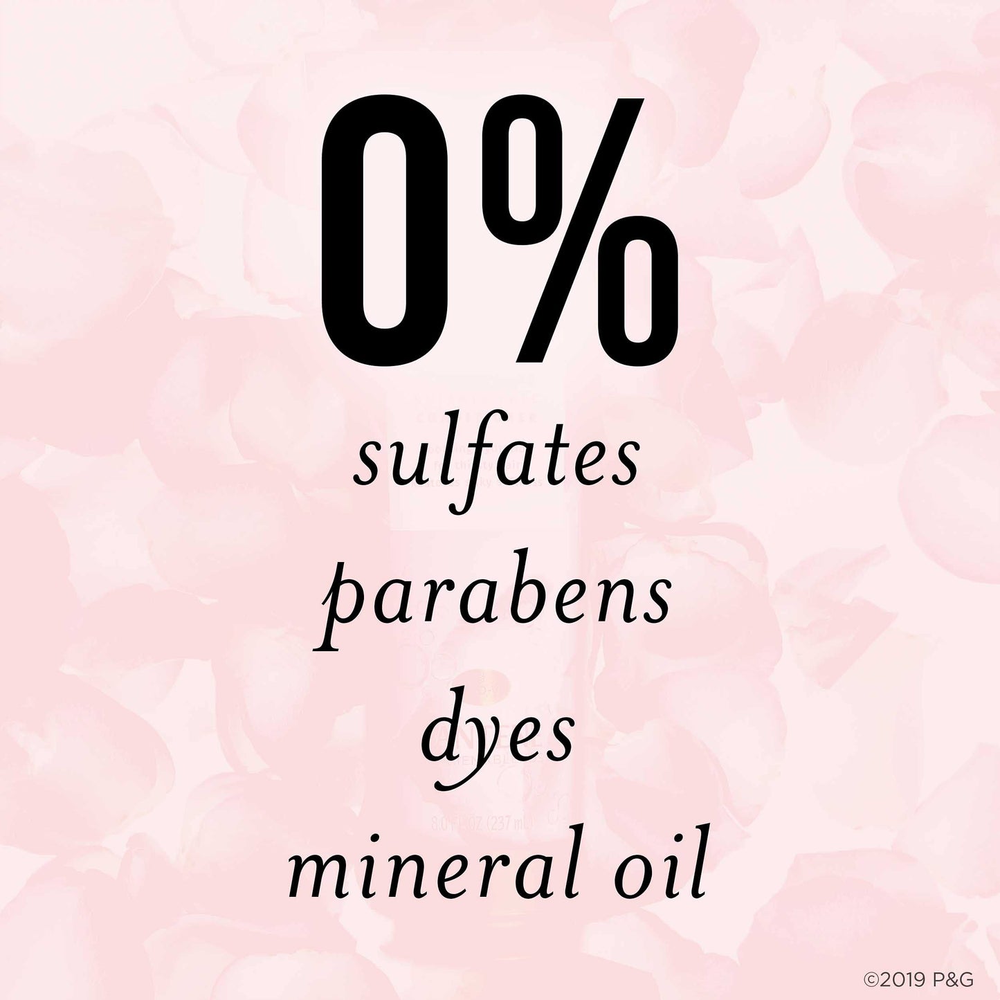 Pantene Sulfate Free Shampoo, Rose Water Shampoo for Dry Hair, Nutrient Blends Miracle Moisture Boost, 9.6 fl oz, Pack of 4