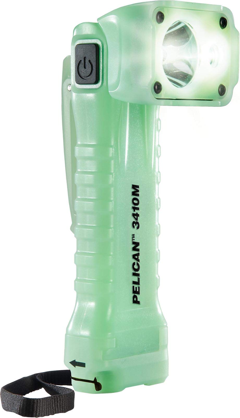 Pelican 3410 Right Angle LED Flashlight with Magnetic Clip (Photo Luminescent Body)