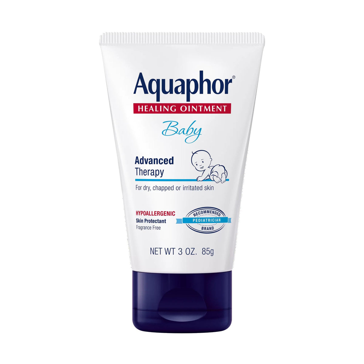 Aquaphor Baby Healing Ointment - Advanced Therapy for Chapped Cheeks and Diaper Rash, 6 Tube Pack