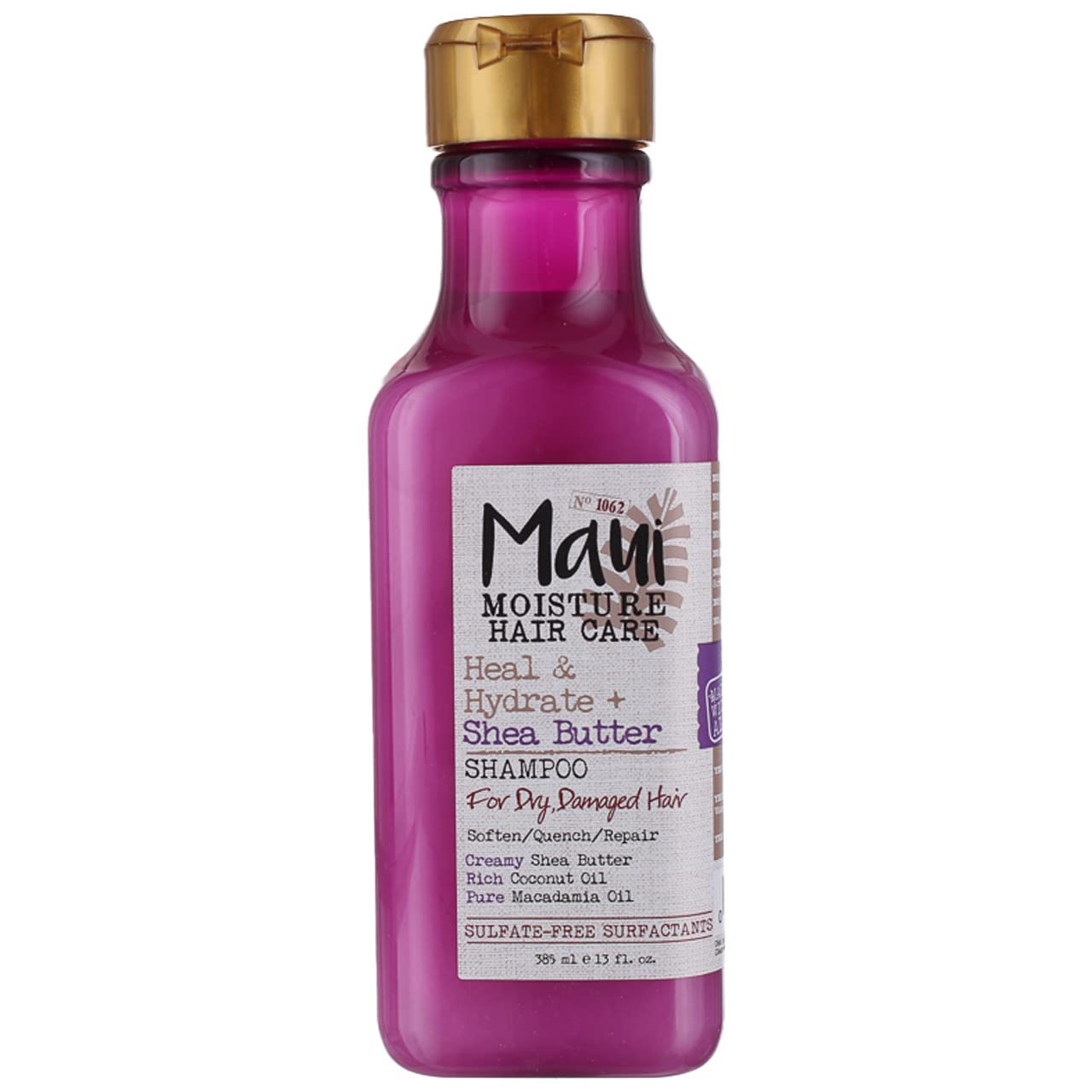 Maui Moisture Shampoo Shea Butter 13 Ounce (Heal & Hydrate) (Pack of 6)