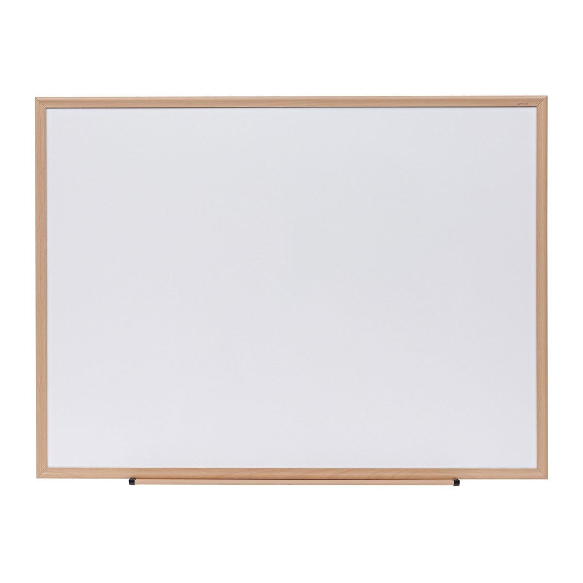 Universal UNV43618 48 in. x 36 in. Deluxe Melamine Dry Erase Board - Melamine White Surface, Oak Fiberboard Frame