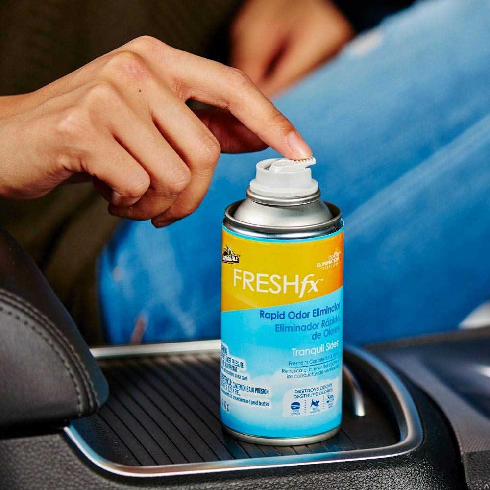 Armor All Fresh FX Car Odor Eliminator Spray by Armor All, Car Air Freshener Spray, Tranquil Skies Scent, 1.5 Oz