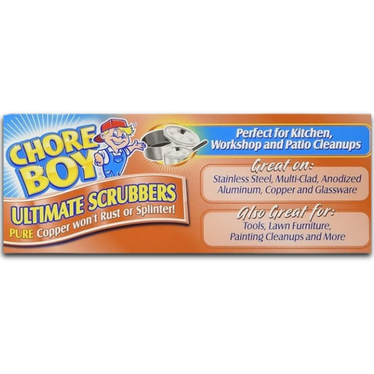 Chore Boy Copper Scouring Pad-2ct