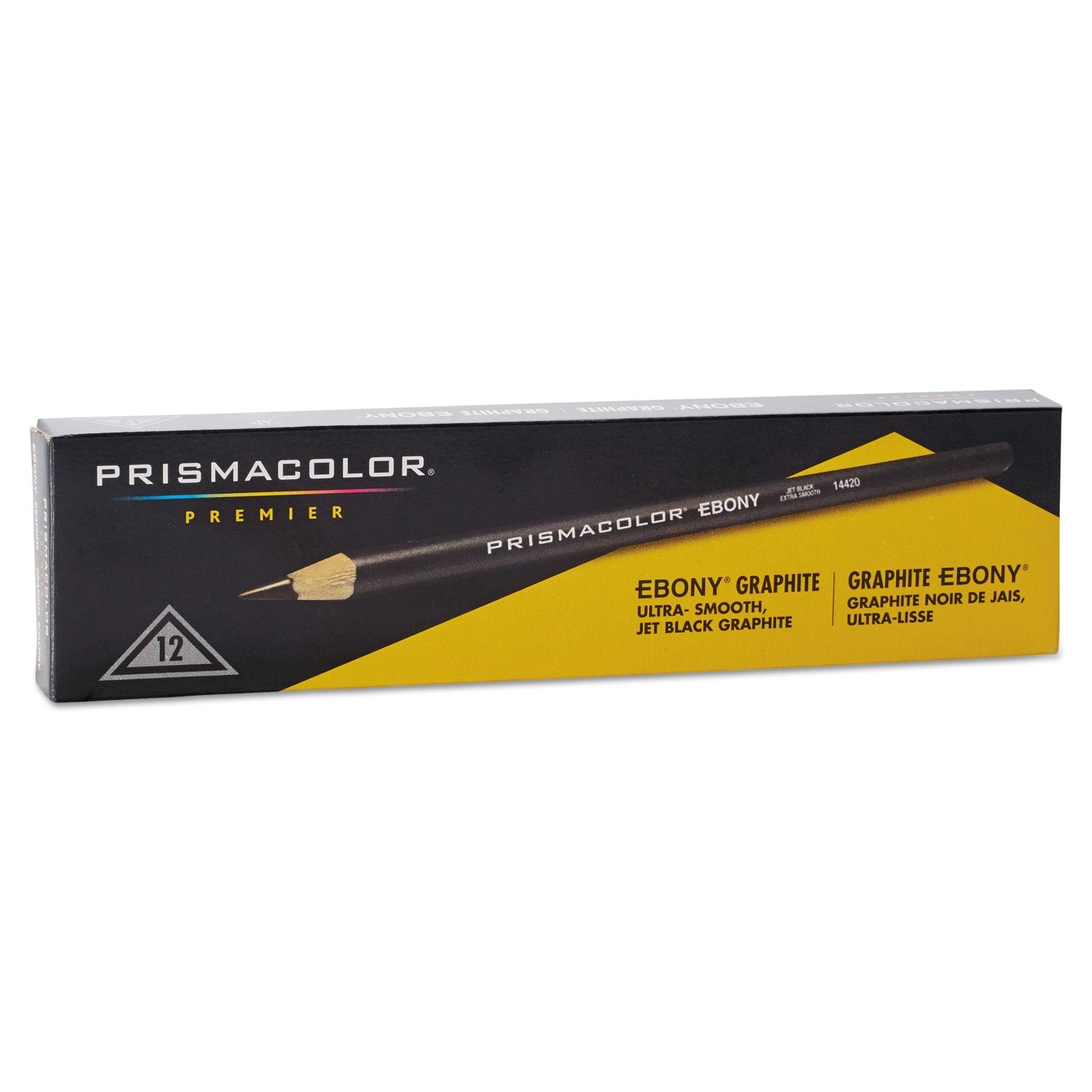 Prismacolor, SAN14420, Ebony Sketching Pencil, 12 / Dozen