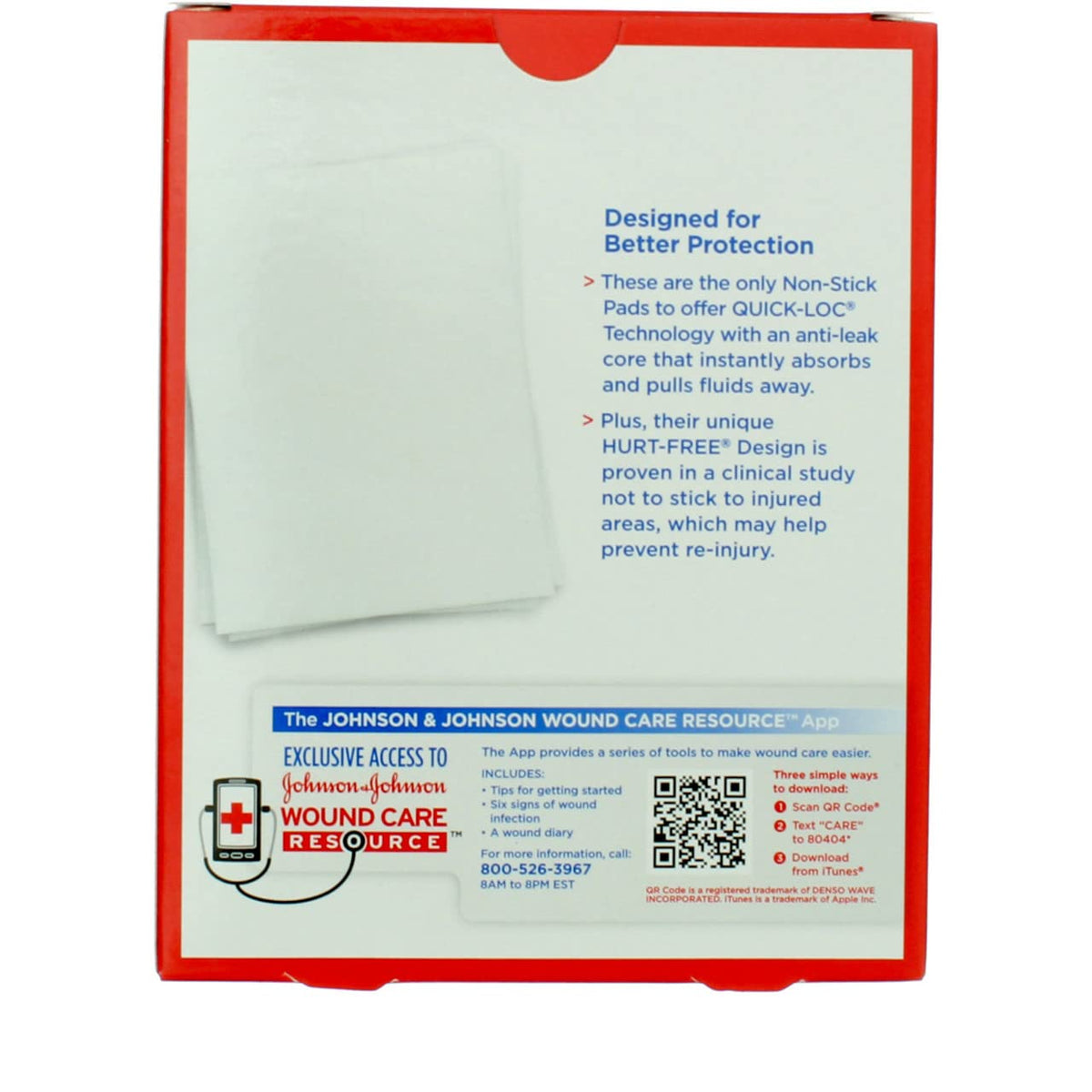BAND-AID® Brand HURT-FREE® Non-stick Pads 3INX4IN, 10 COUNT