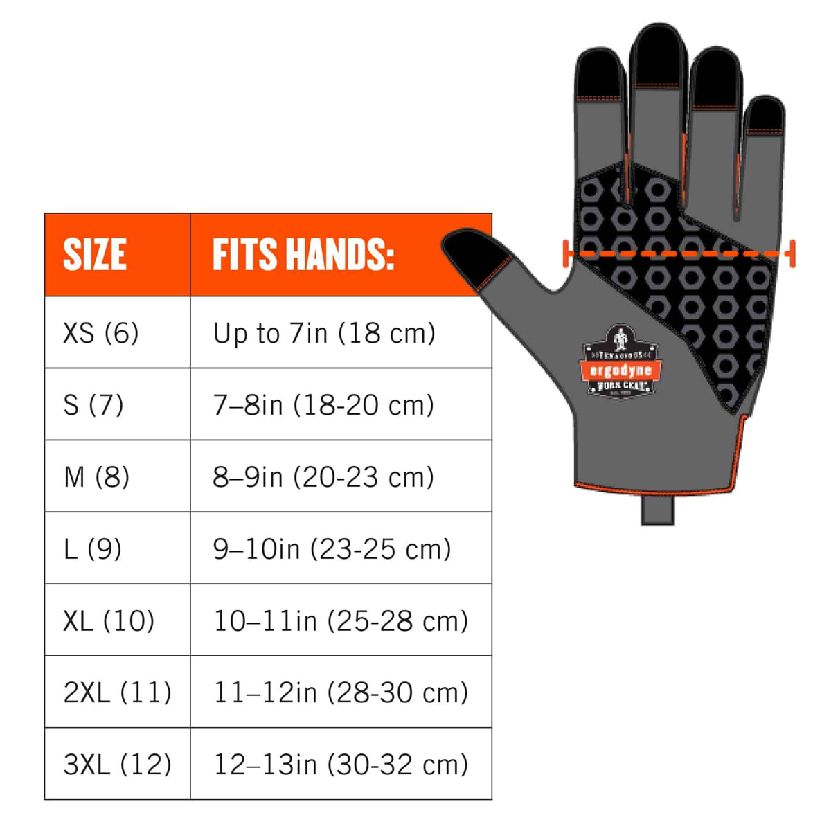 Waterproof Work Gloves, High Visibility, Thermal Insulated, Touchscreen, Enhanced Grip, Ergodyne ProFlex 818WP, Orange