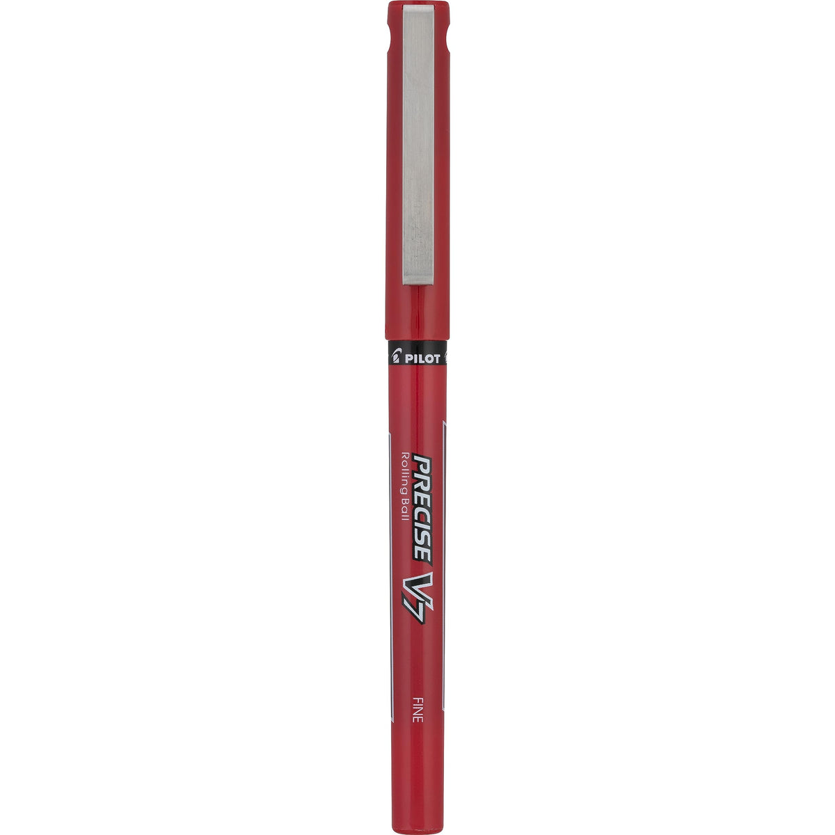Pilot Precise V7 Stick Rolling Ball Pens, Fine Point, Red Ink, 6 Pens.