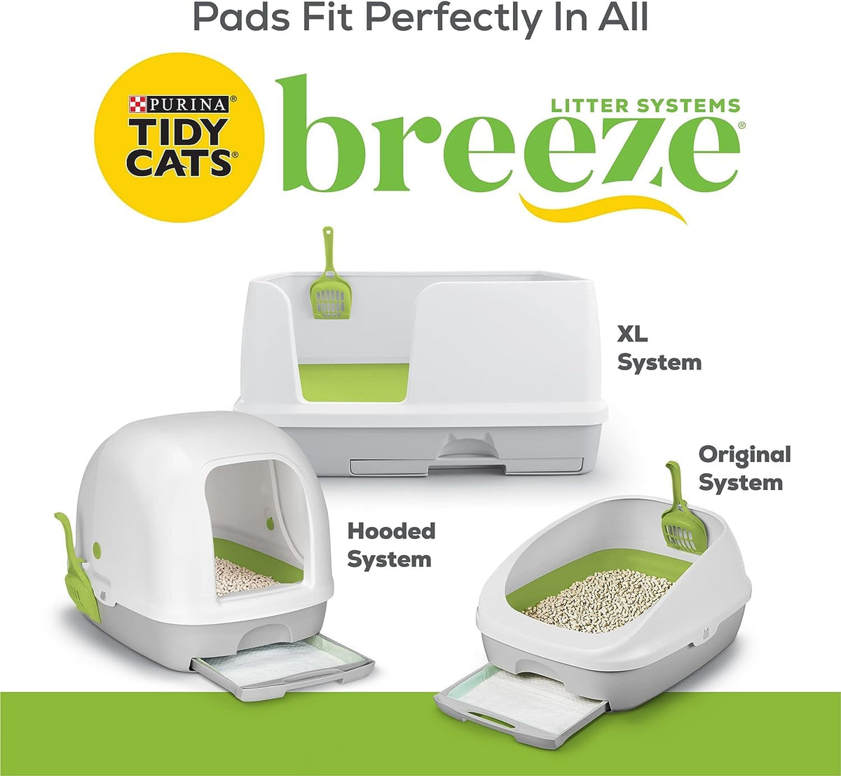 Tidy Cats Purina Breeze Cat Pads Refill Pack - 10-Count Pouches