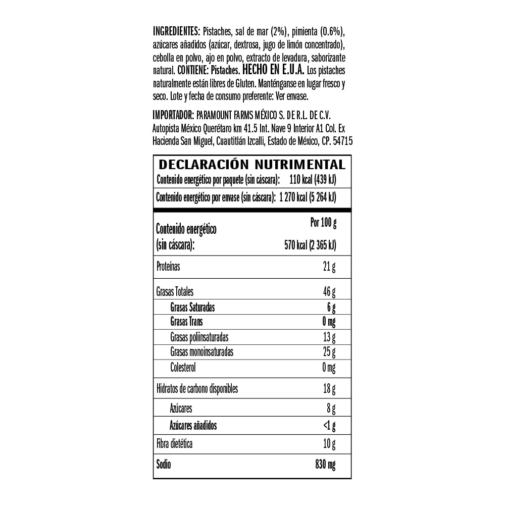 Wonderful Pistachios In Shell, Salt and Pepper Flavored Nuts, 1.25 Ounce Bag (Pack of 12), Protein Snack, On-the-Go, Individually Wrapped Healthy Snack