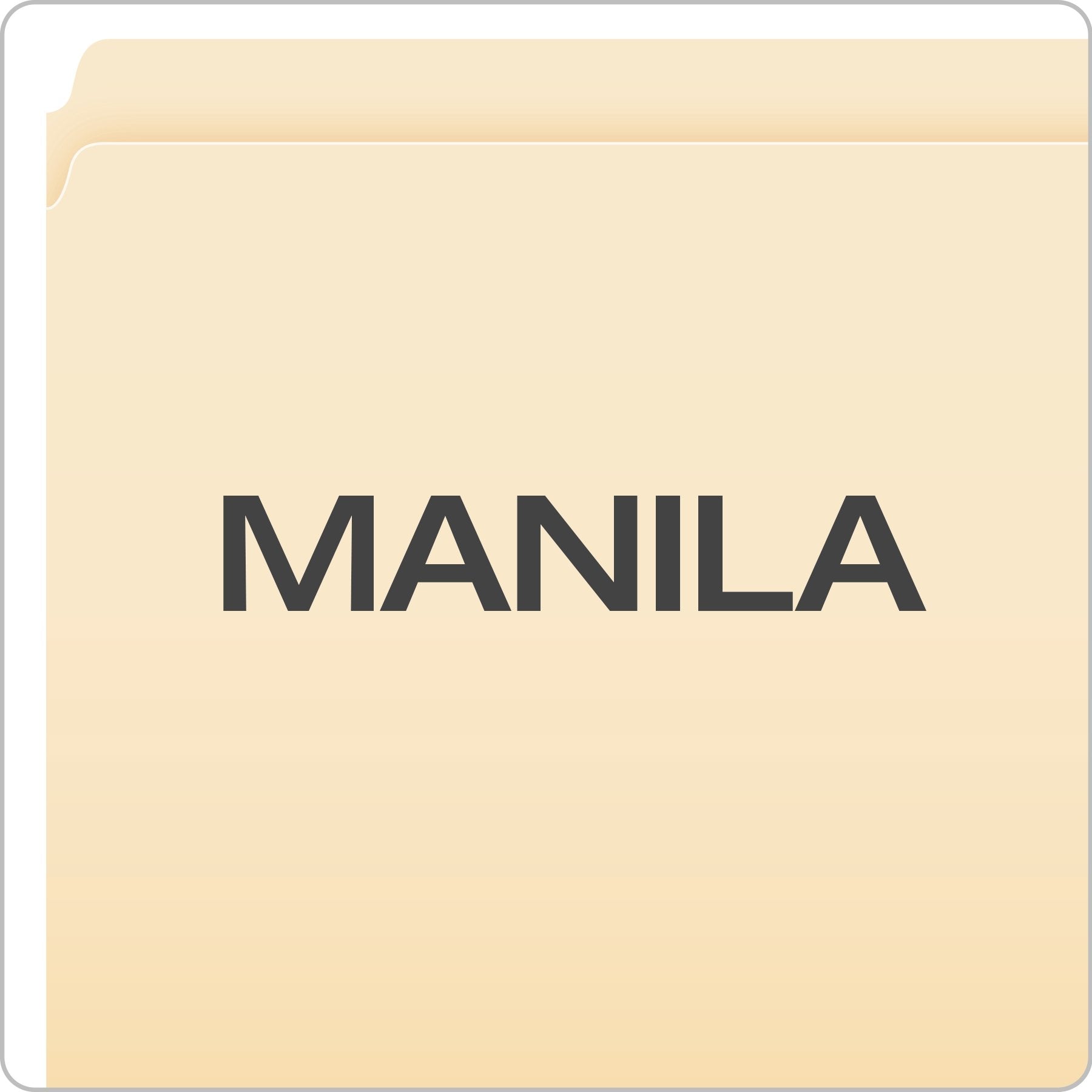 Pendaflex 752 File Folders, Straight Cut, Top Tab, Letter, Manila (Box of 100), Natural