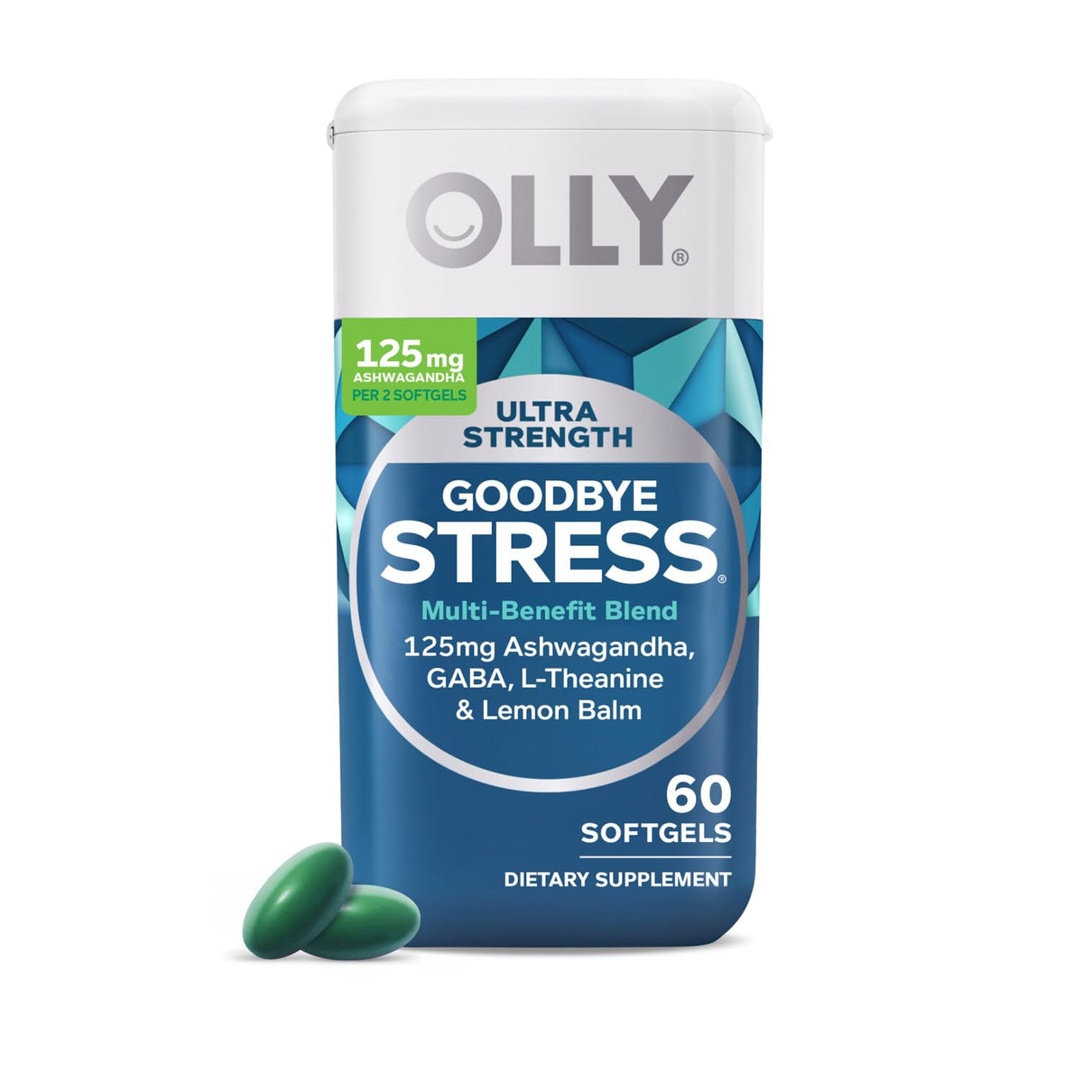 OLLY Ultra Goodbye Stress Softgels, 60ct