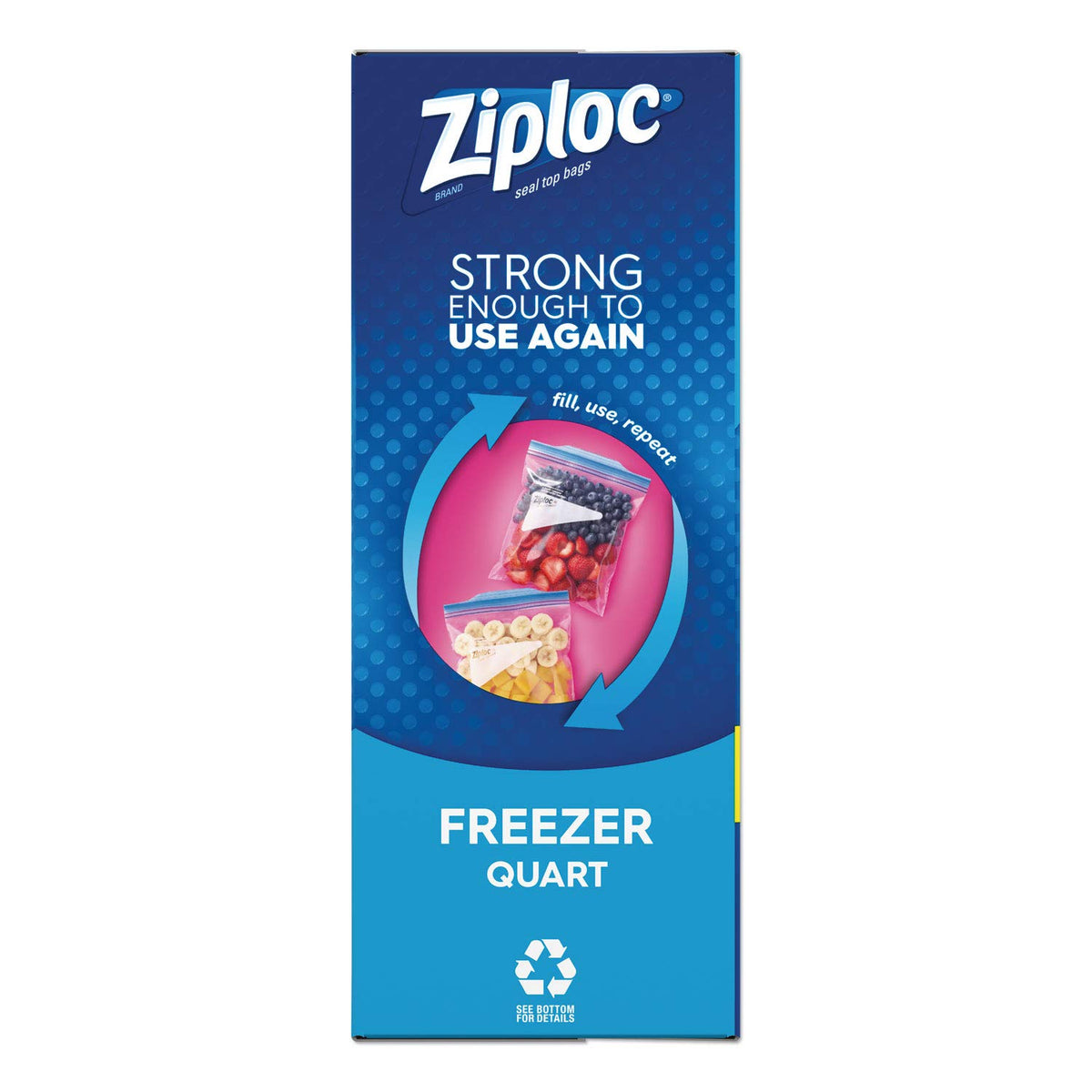 Ziploc Freezer Bag, Quart Value Pack, 40-Count (Pack of 9)