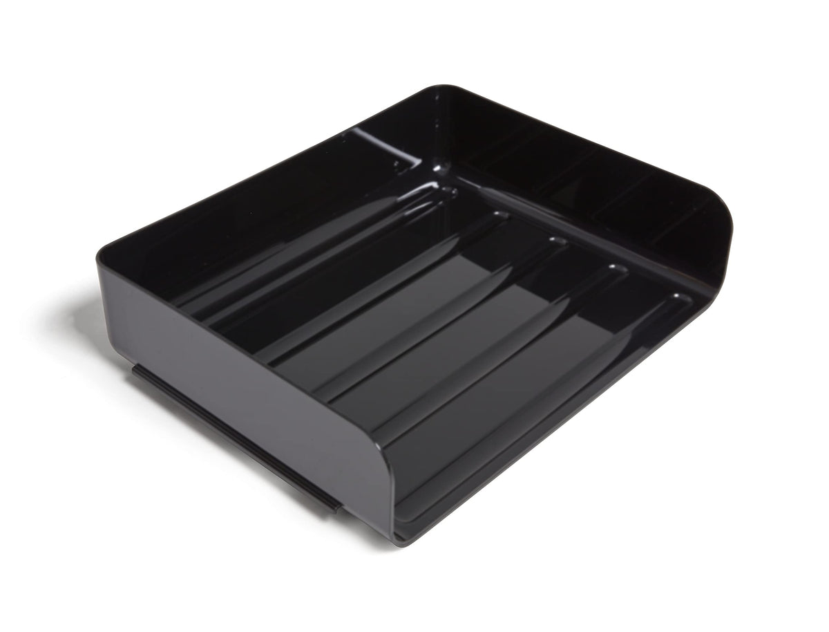 MyOfficeInnovations 24380815 Side Load Stackable Plastic Letter Tray, Blk