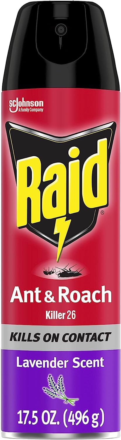 Raid Ant & Roach Killer Lavender 17.5 Ounce (Pack of 8)