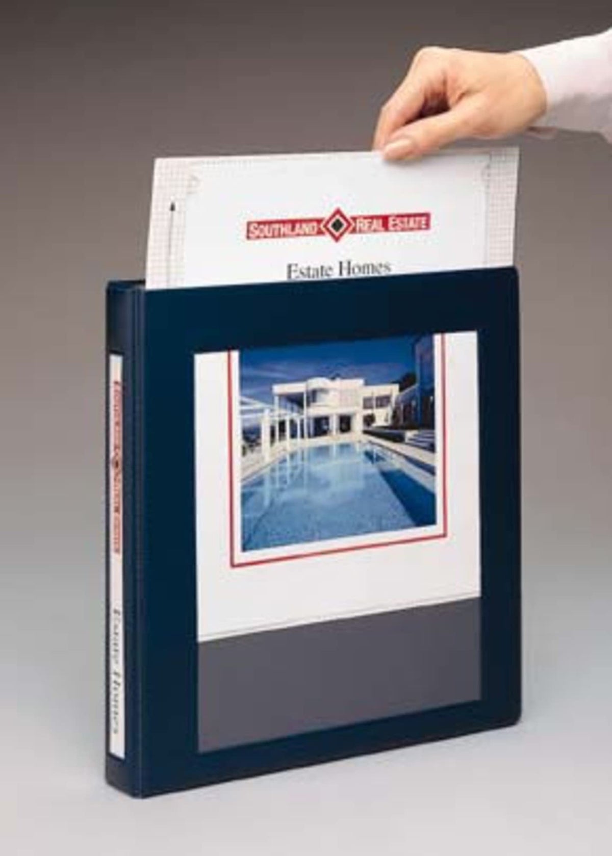 Avery Framed Presentation Non Locking Slant Ring View Binder, 1/2 inch Capacity, White (68052)
