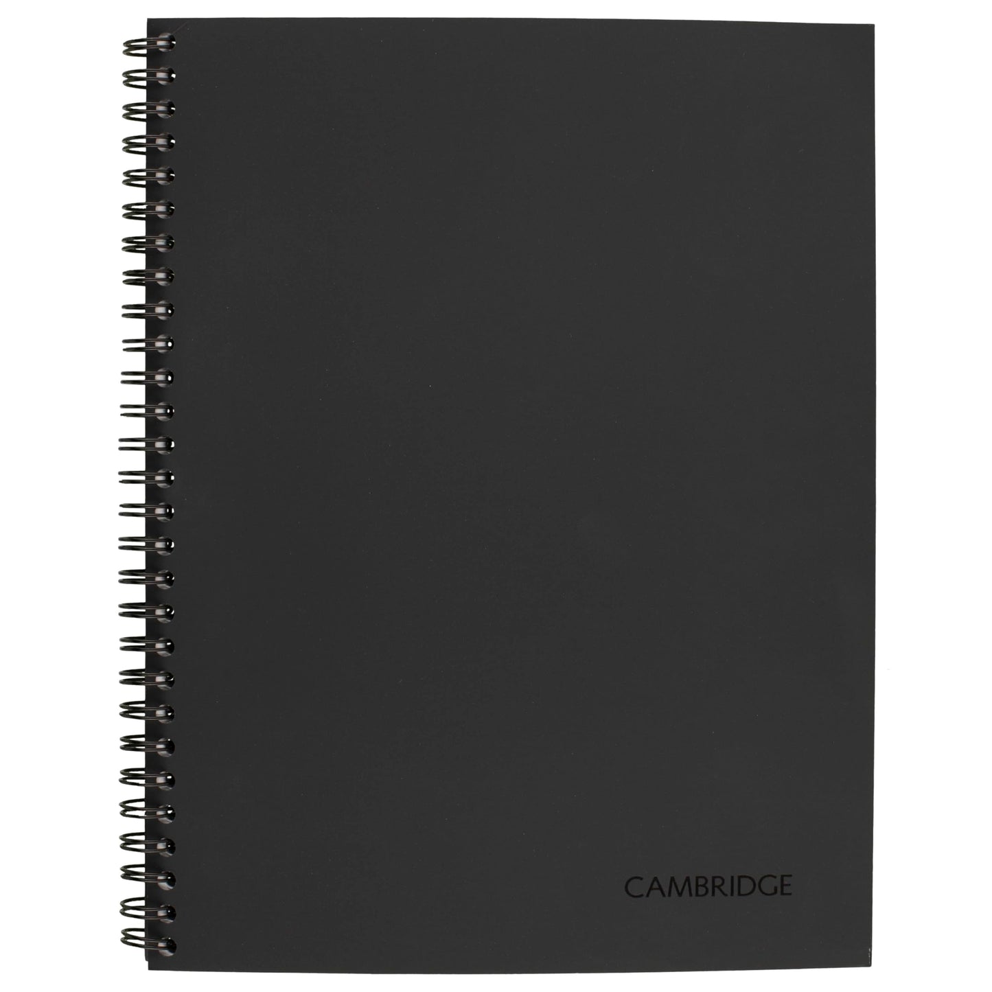 Cambridge Notebook, Business Notebook, 7-1/4" x 9-1/2", 80 Sheets, Ruled, Action Planner, Flexible Cover, Wirebound, Gray (06122)