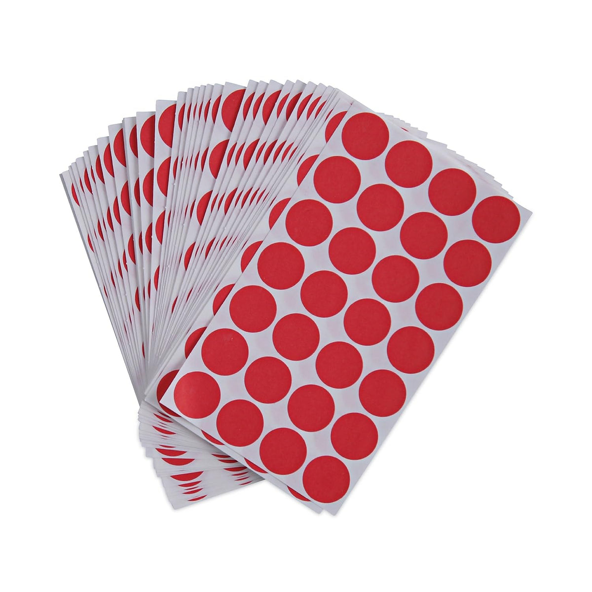 Universal UNV40103 0.75 in. Diameter Self-Adhesive Removable Color-Coding Labels - Red (28/Sheet, 36 Sheets/Pack)