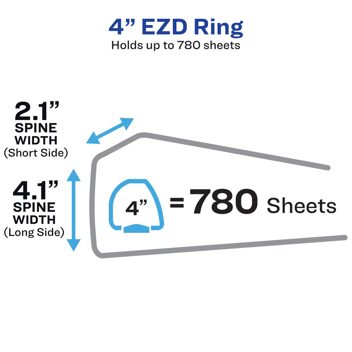 Avery Heavy-Duty Binder with 4-Inch One Touch EZD Ring, Black (79984)