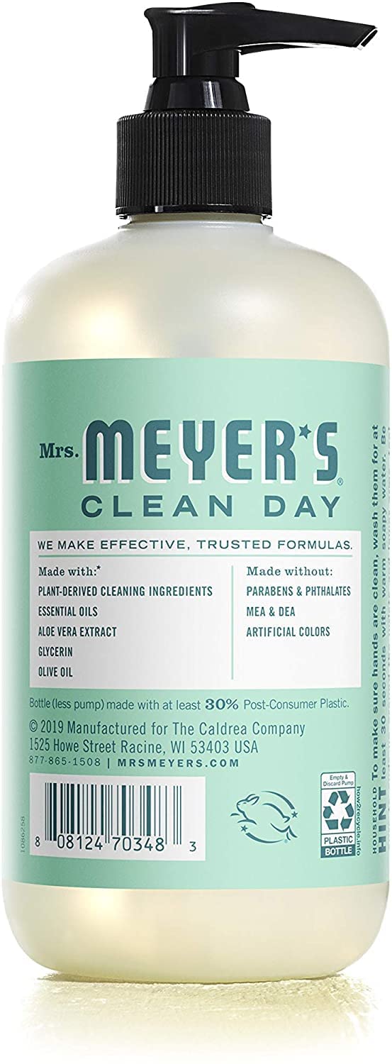 Mrs. MEYER'S CLEAN DAY Holiday Hand Soap Bundle (Mint + Lilac + Daisy + Rose)