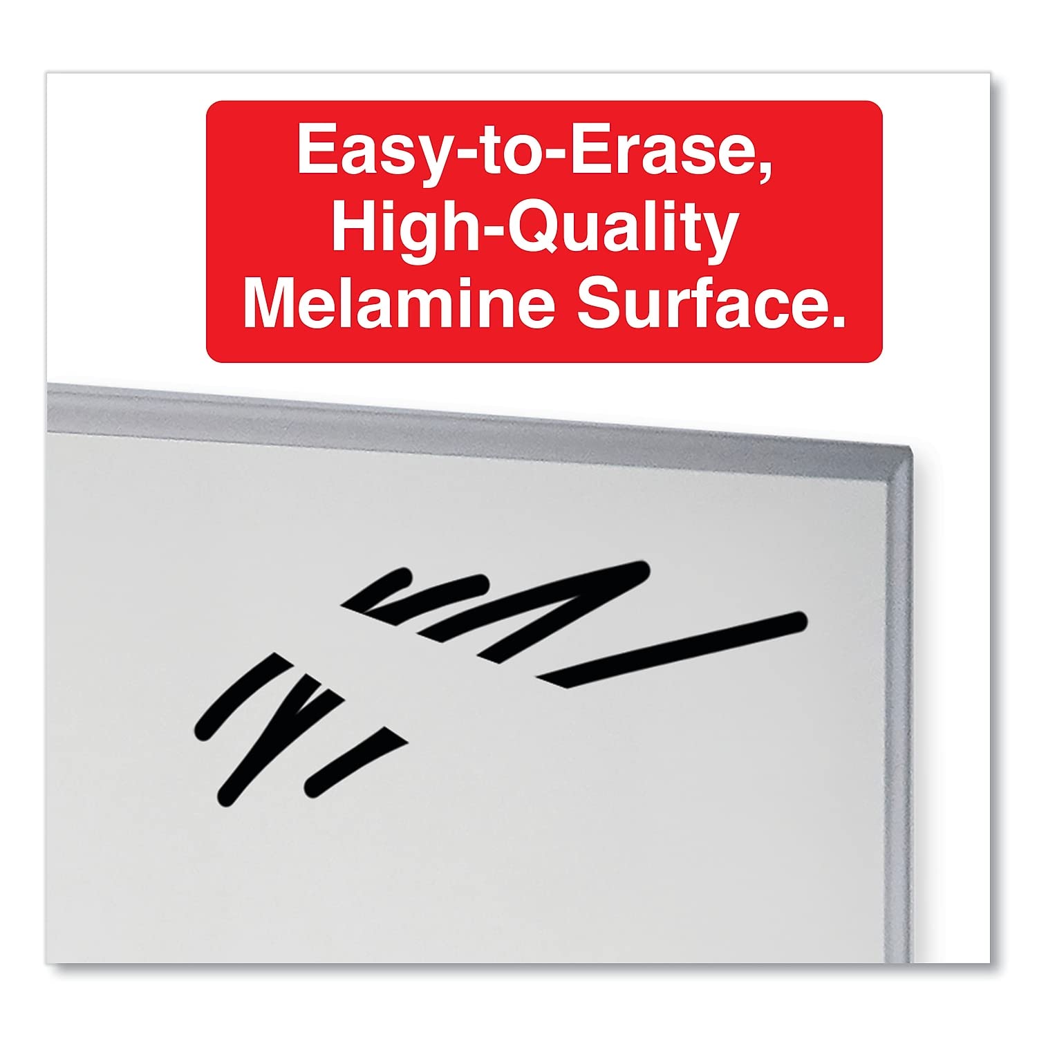 Universal 43626 Dry Erase Board, Melamine, 72 x 48, Satin-Finished Aluminum Frame