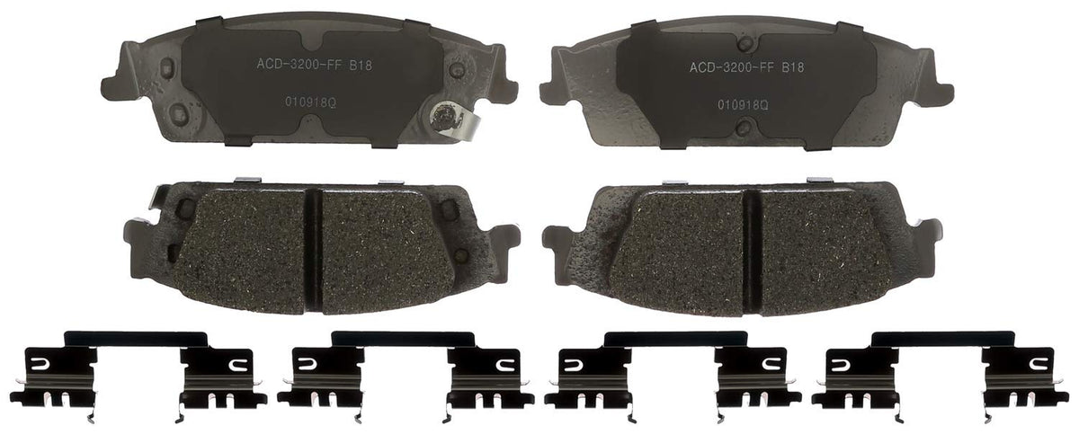 ACDelco Silver 14D1707CHF1 Ceramic Rear Disc Brake Pad Set