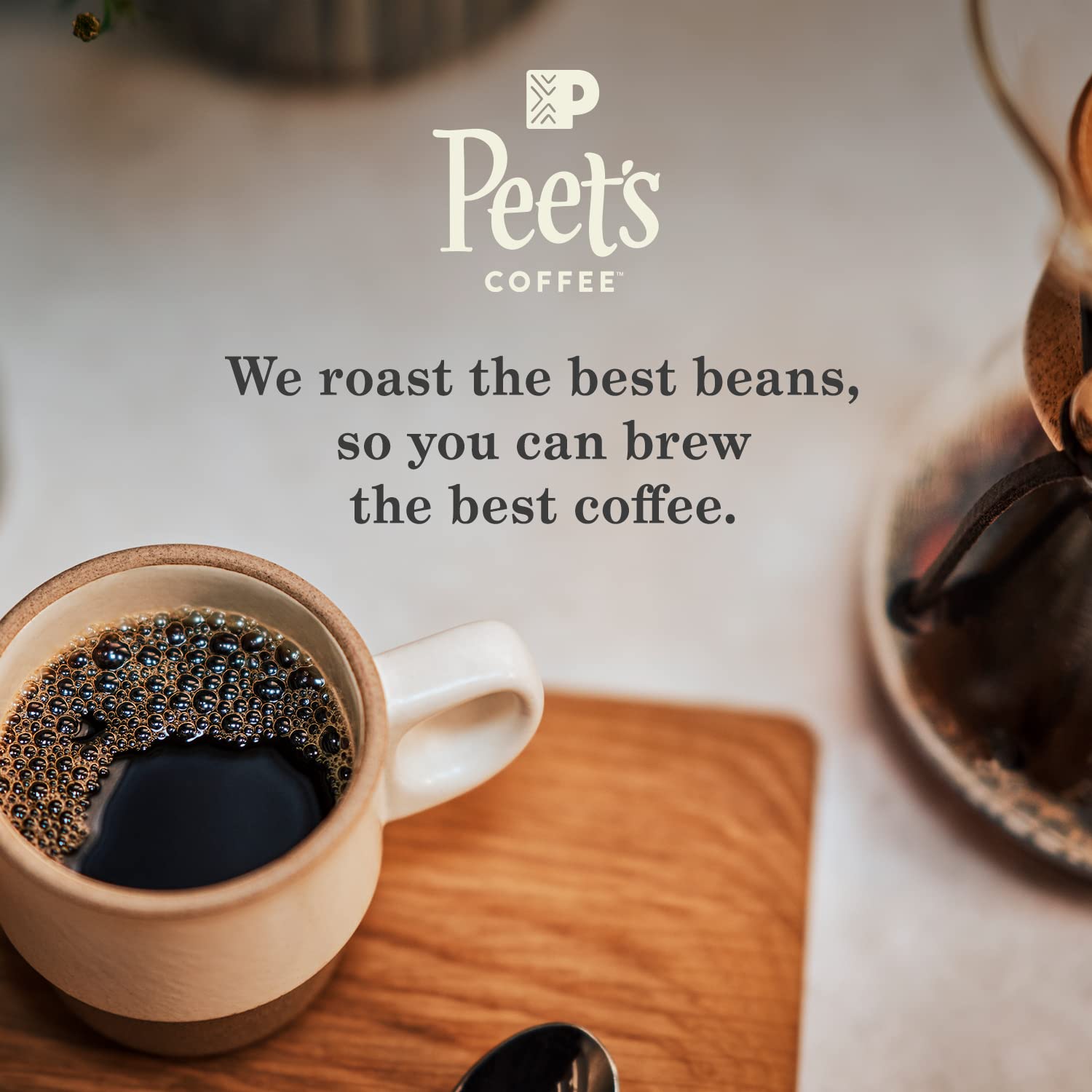 Peet's Coffee, Dark Roast Whole Bean Coffee - French Roast 18 Ounce Bag