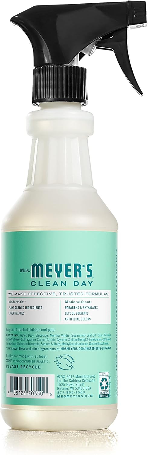 MRS. MEYER'S CLEAN DAY All-Purpose Cleaner Spray, Mint, 16 Fl. Oz