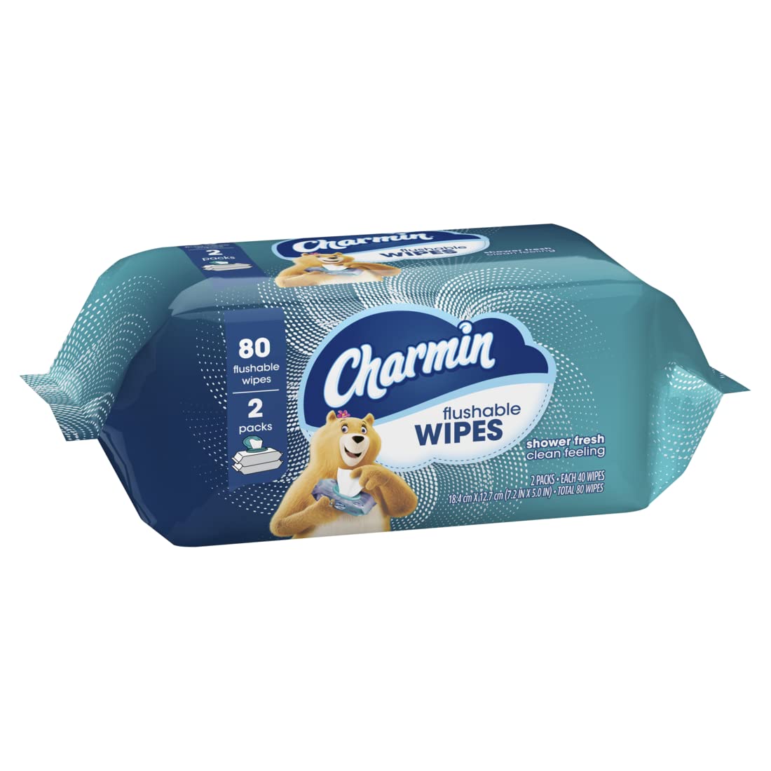 Charmin Flushable Wipes Refill, Twin Pack, 160 Count (Pack of 2)