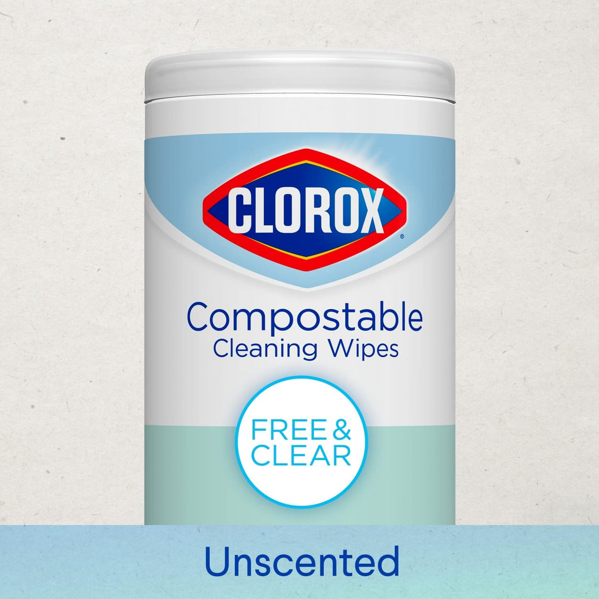 Clorox Compostable Cleaning Wipes, All Purpose Wipes, Free & Clear, 35 Count Each, Pack of 3
