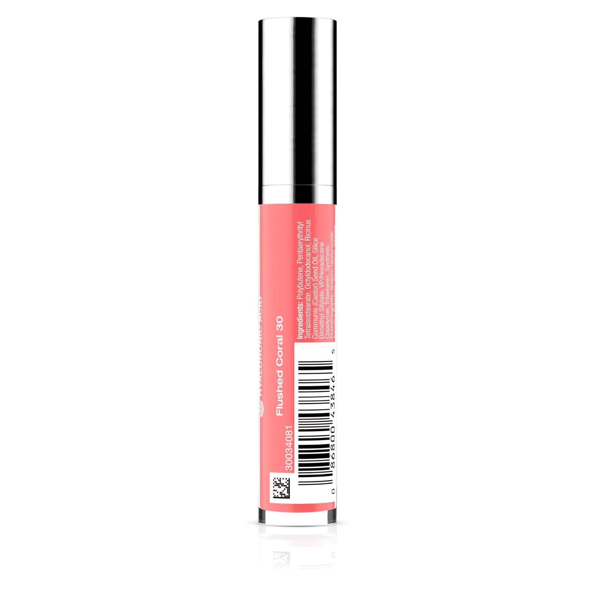 Neutrogena Hydro Boost Hydrating Lip Shine, 30 Flushed Coral Color 0.10 Oz
