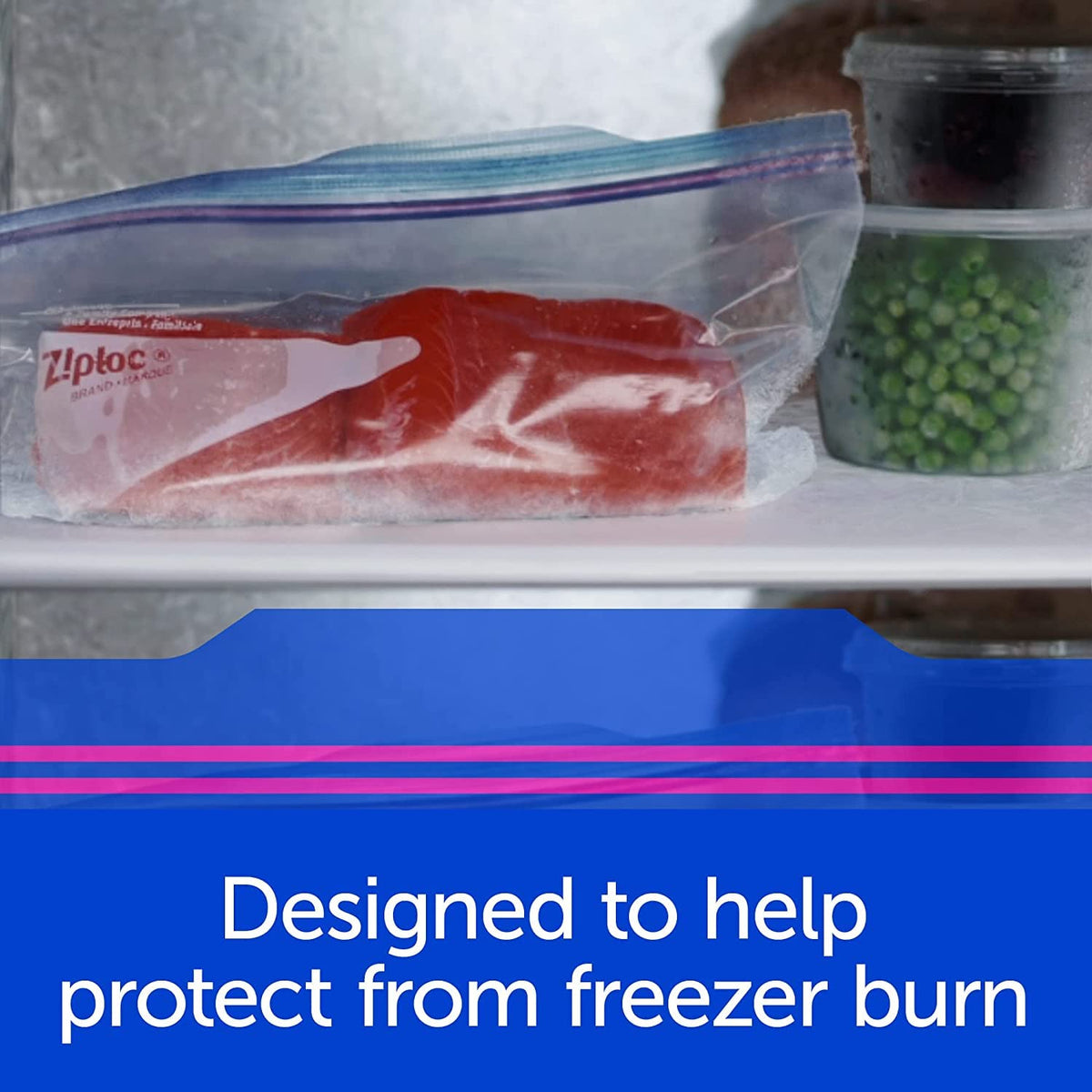 Ziploc Freezer Bags, 2 Gallon, 10 CT (Pack - 6)
