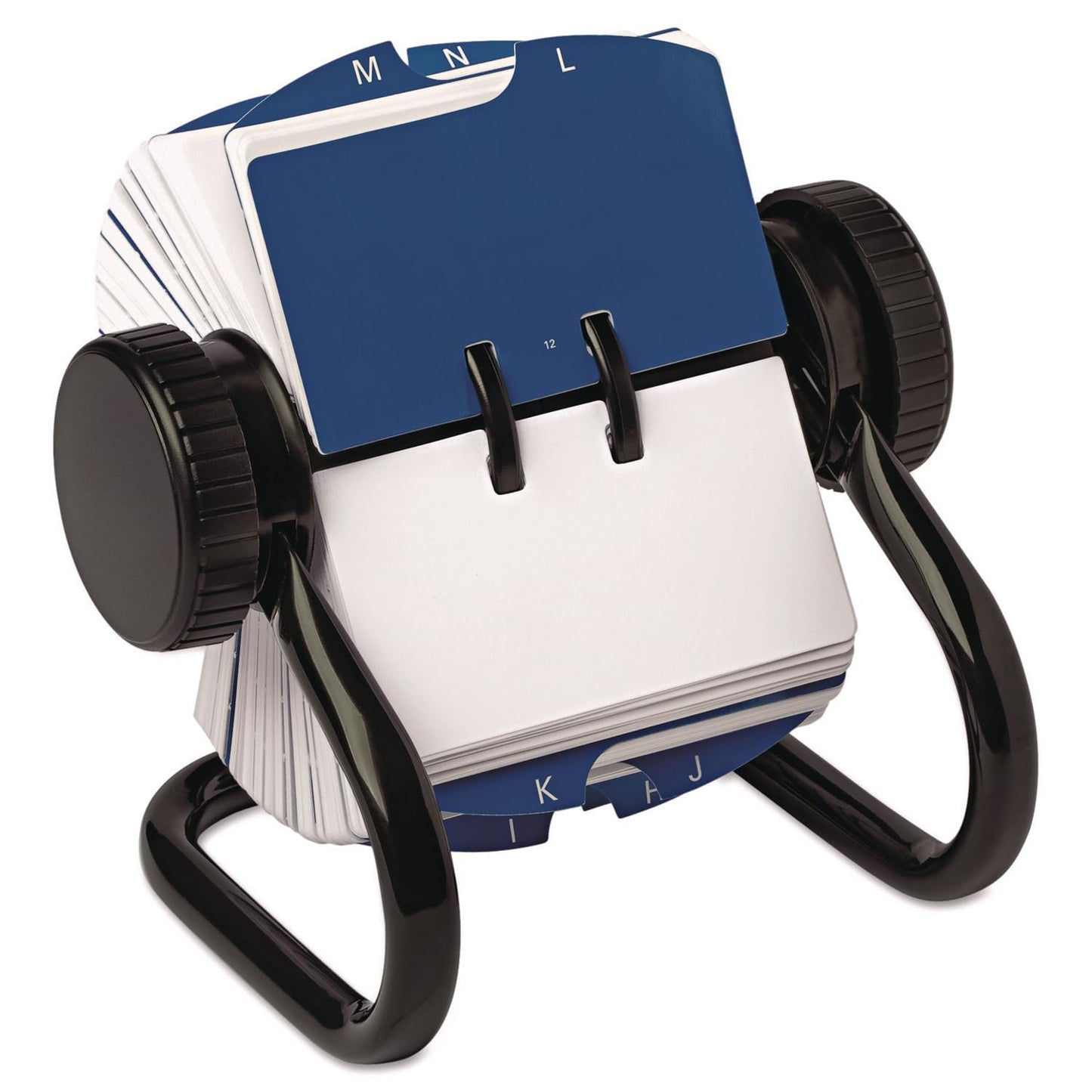 Rolodex Mini 66700 Open Rotary Card File Holds 250 1 3/4 x 3 1/4 Card Size Black