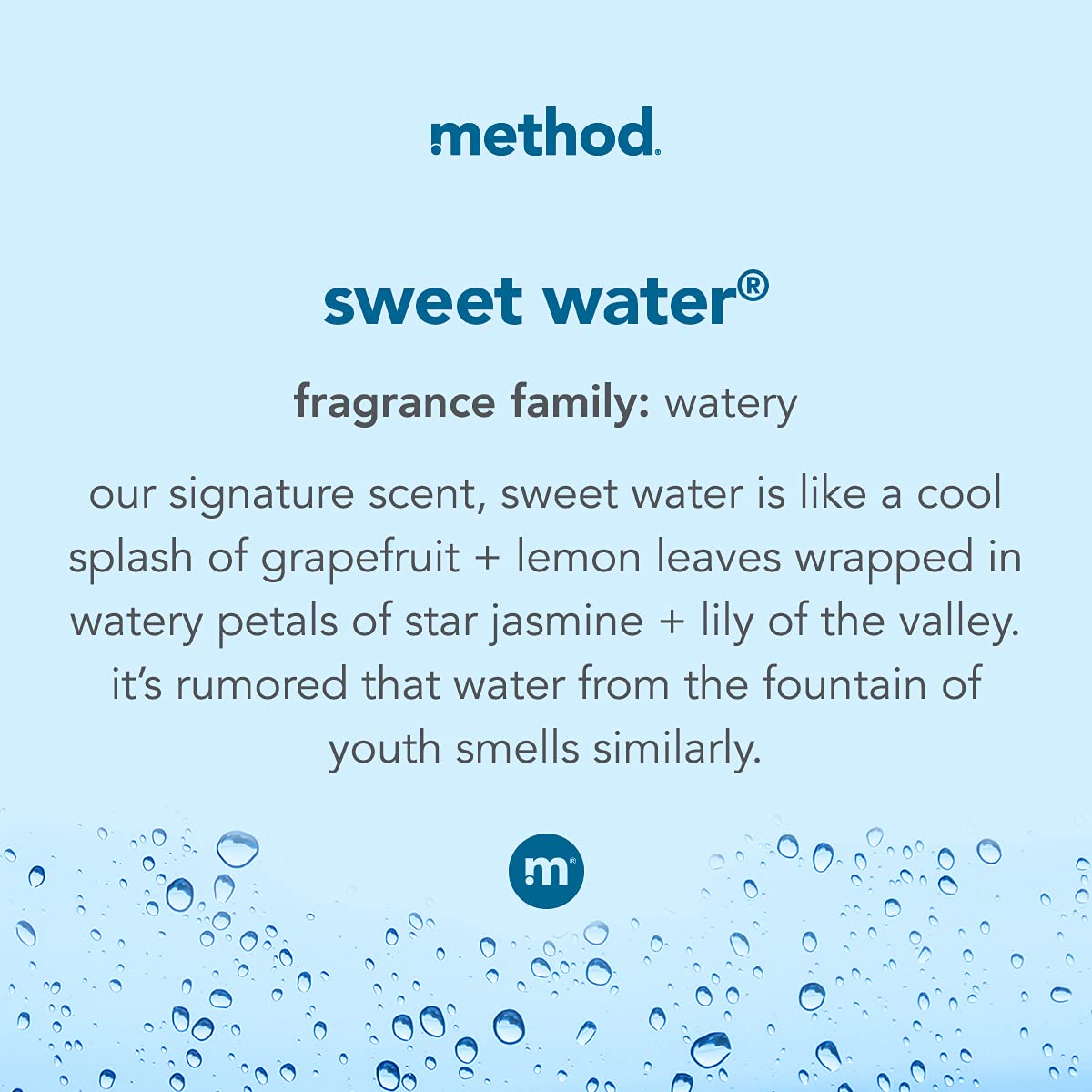 Method Foaming Hand Soap, Sweet Water, Paraben and Phthalate Free, Biodegradable Formula, 10 Fl Oz (Pack of 6)