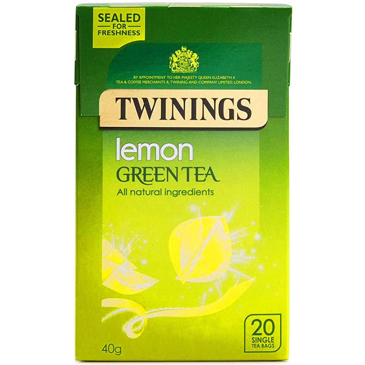 Twinings Green Tea & Lemon Teabags, 40 g