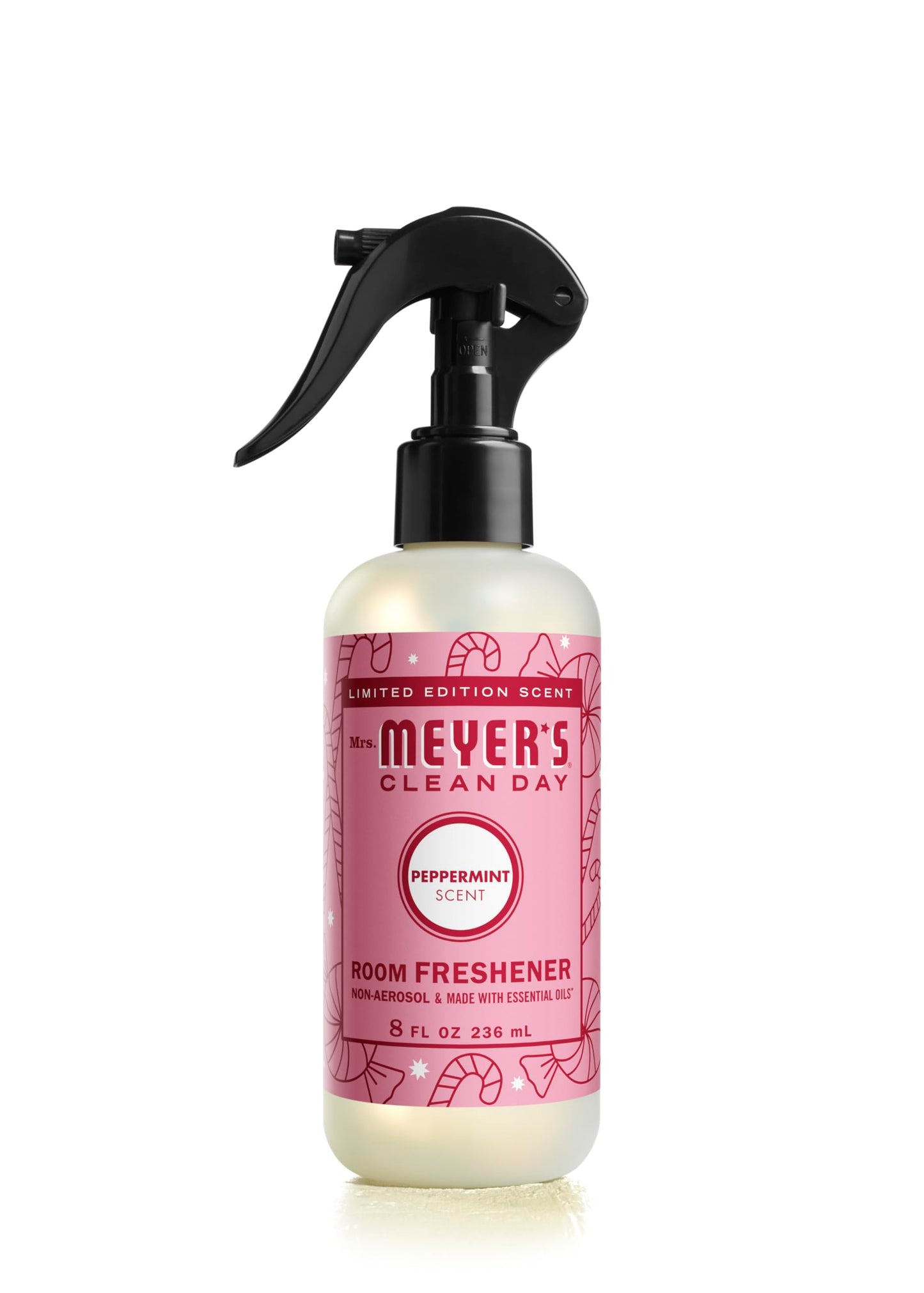 MRS. MEYER'S CLEAN DAY Room and Air Freshener Spray, Non-Aerosol Spray Bottle Infused with Essential Oils, Peppermint, 8 fl. oz