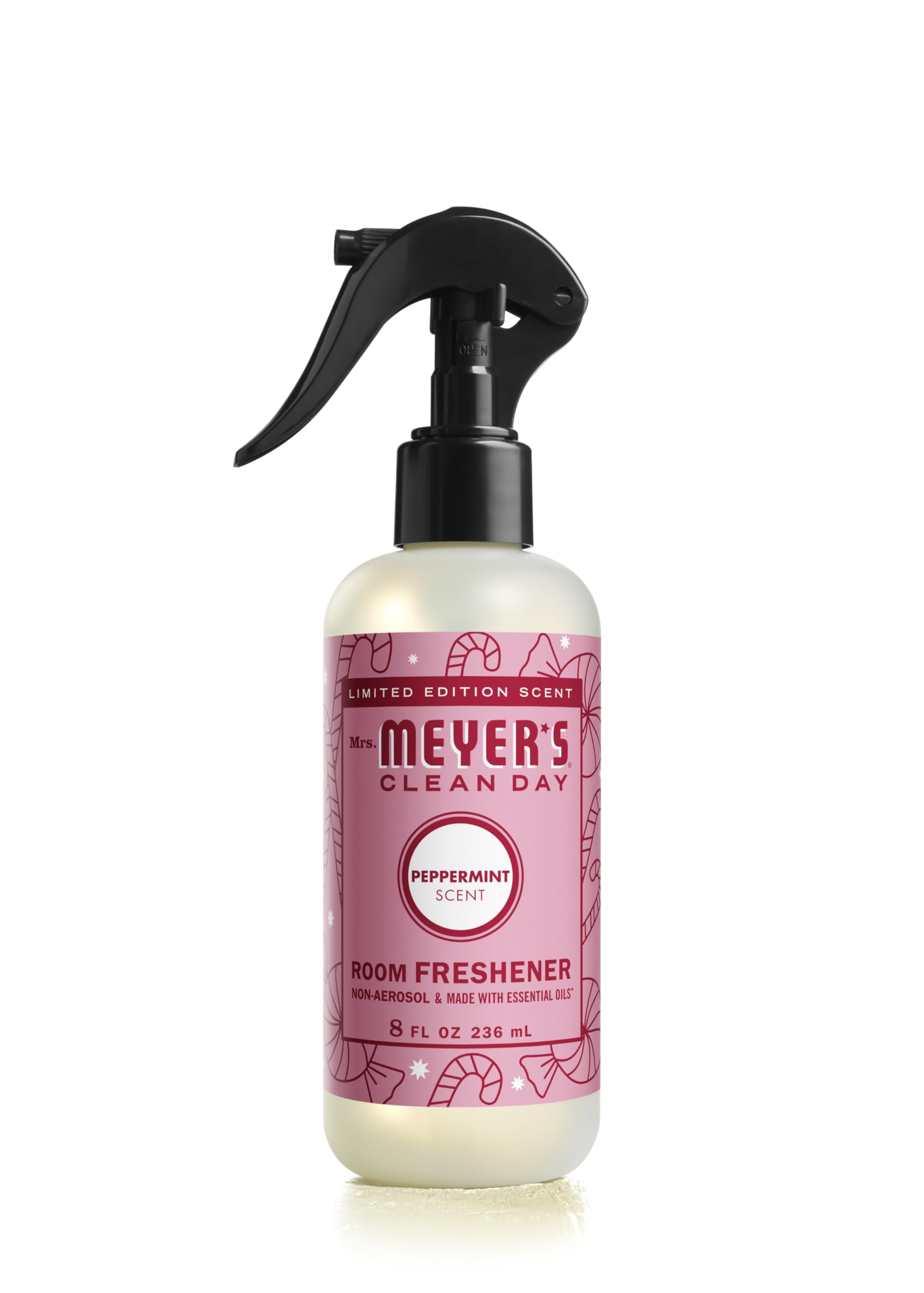 MRS. MEYER'S CLEAN DAY Room and Air Freshener Spray, Non-Aerosol Spray Bottle Infused with Essential Oils, Peppermint, 8 fl. oz