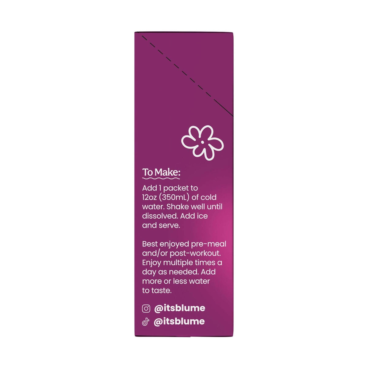 Blume Acai Pomegranate Superbelly Powder 7 Count