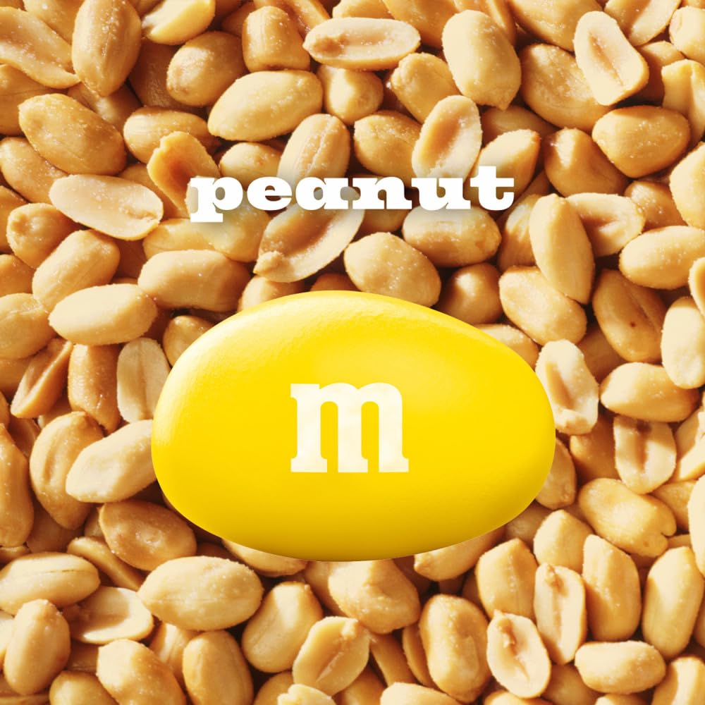 M&M'S Peanut Milk Chocolate Candy, Share Size, 3.27 oz Bag