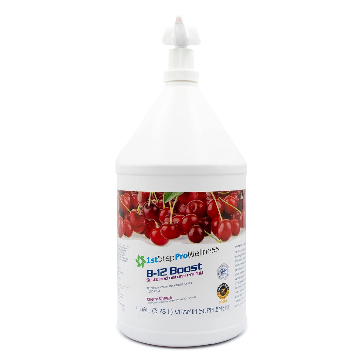 1st Step for Energy Liquid Vitamin B-12 Cherry Charge 1 Gal (128 fl oz)