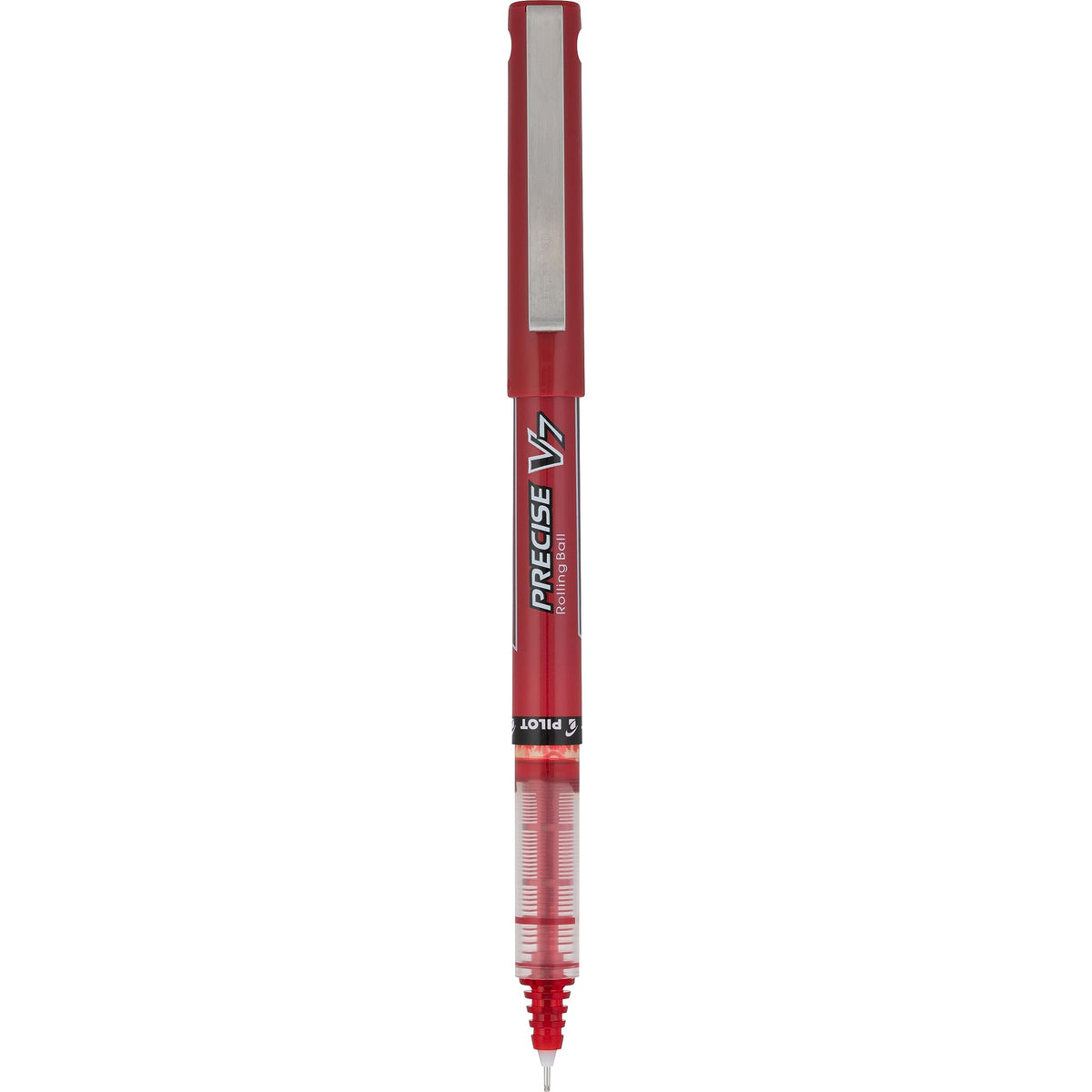 Pilot Precise V7 Stick Rolling Ball Pens, Fine Point, Red Ink, 6 Pens.