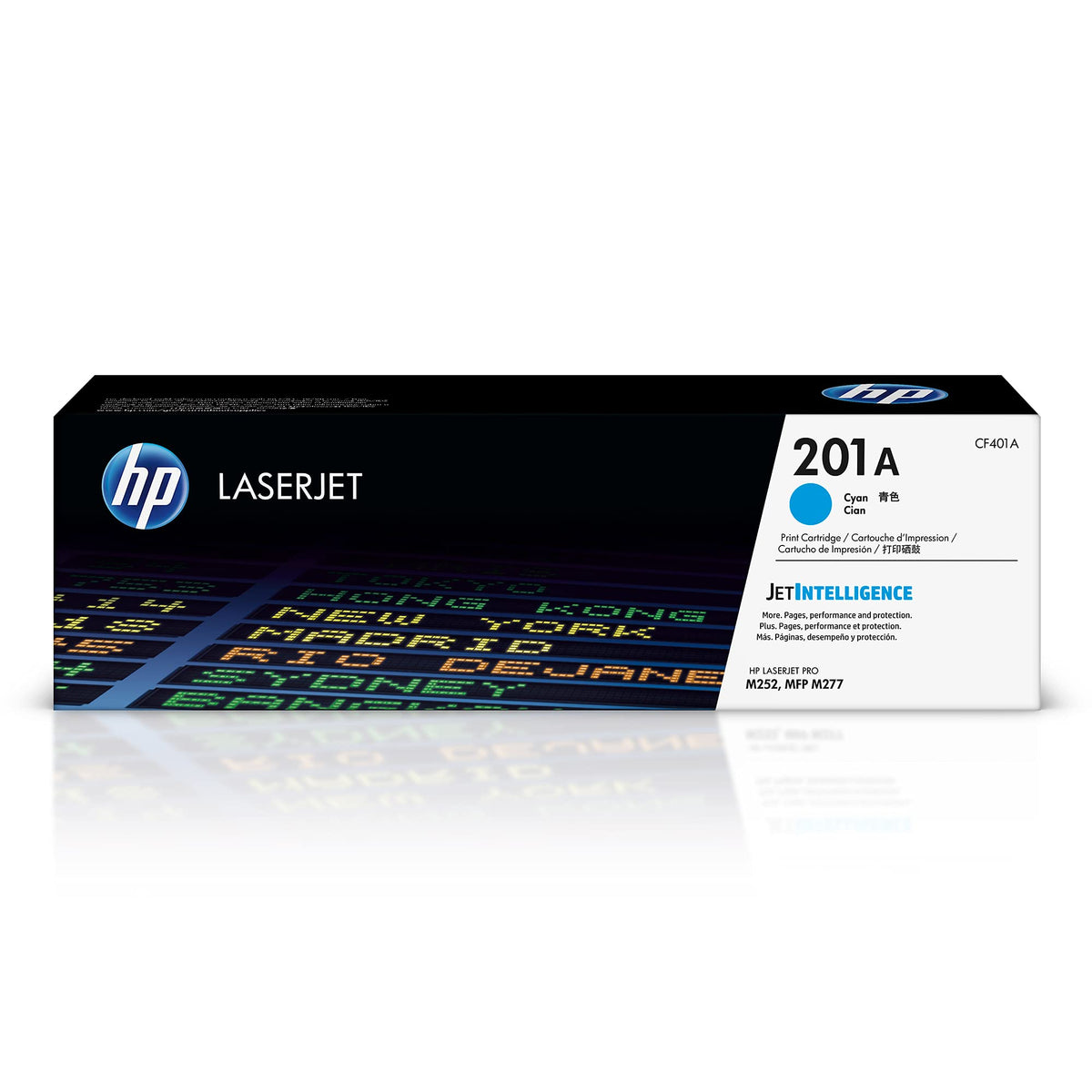 HP 201A Cyan Toner Cartridge | Works with HP Color LaserJet Pro M252, HP Color LaserJet Pro MFP M277 Series | CF401A