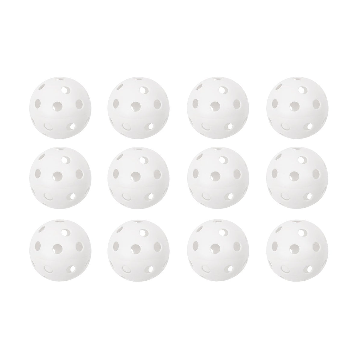 Champion Sports 9" Hollow Plastic Baseballs - Athletic Baseball Equipment - Practice Baseballs Plastic Hollow - Regulation Size Balls - Fun for All Ages - Lightweight/Durable - Pack of 12