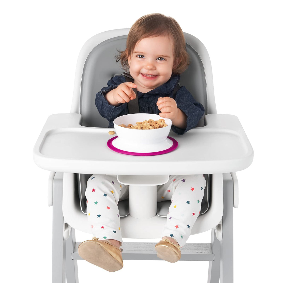 OXO Tot Stick & Stay Suction Bowl - Pink